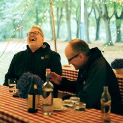 Mirko Reich und Axel Ruhnau auf unserem Sommerfest 2022.