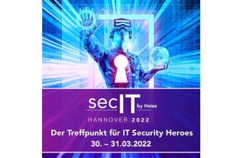 Logo der IT-Security-Messe secIT by Heise, an der Consist auch in 2022 wieder teilnimmt.