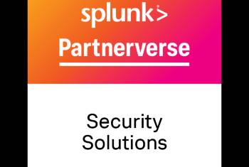 Das Splunk Security Solutions Badge bestätigt die Cybersecurity-Expertise eines Partners beim Schutz komplexer IT-Systeme.